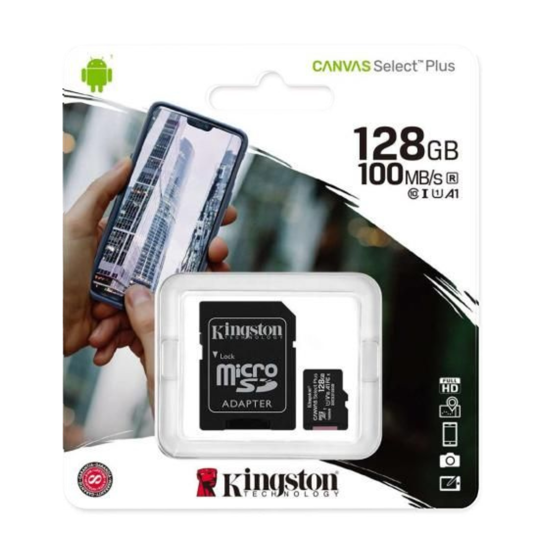 Kingston Carte microSD 128GB Canvas Select Plus SDCS2 - Classe 10