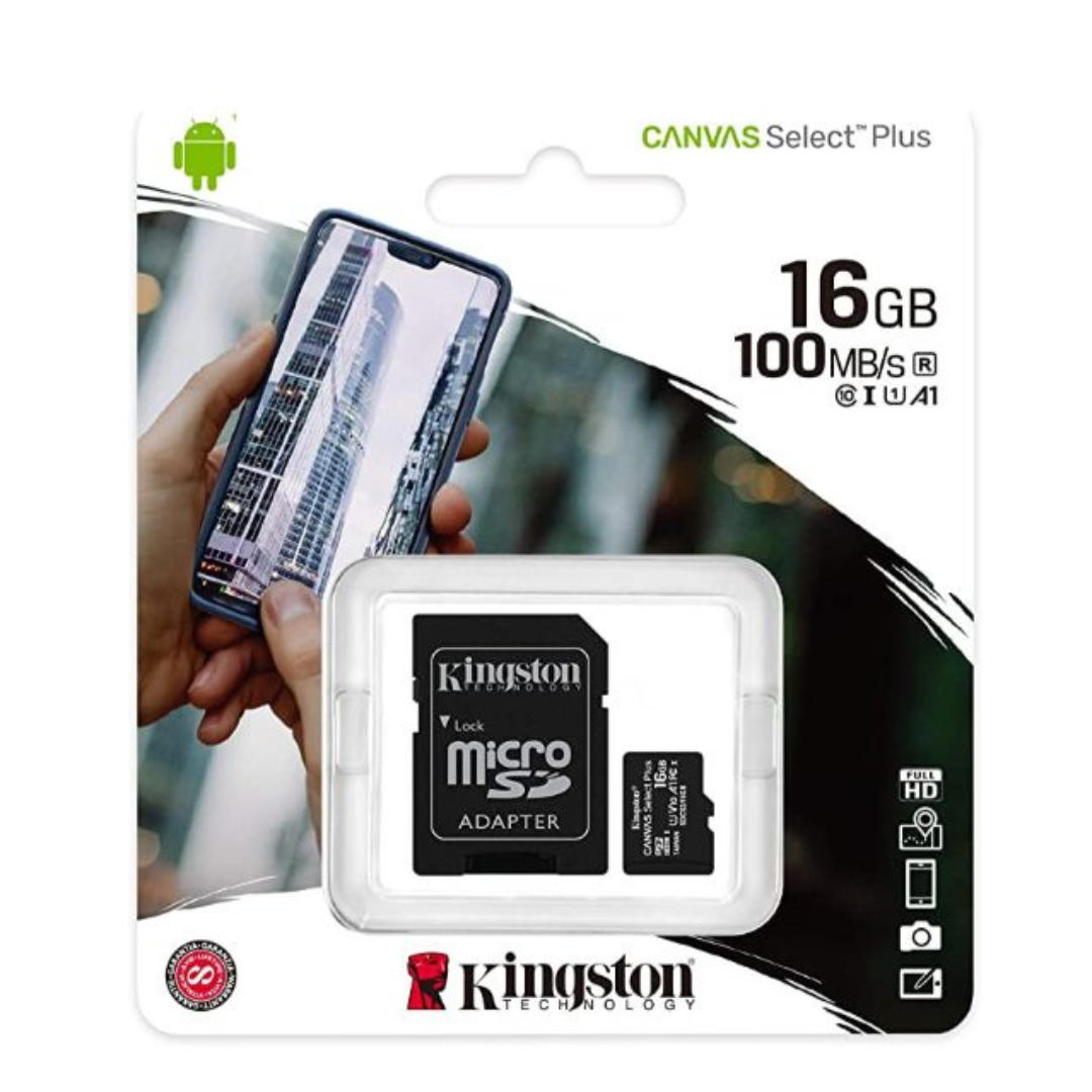 Kingston Carte microSD 16GB Canvas Select Plus SDCS2 - Classe 10