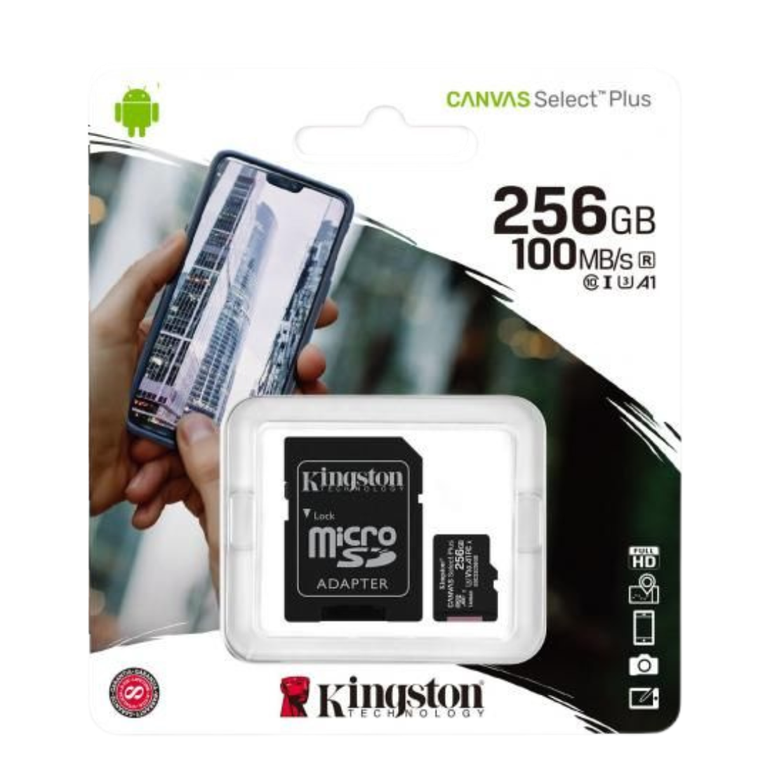 Kingston Carte microSD 256GB Canvas Select Plus SDCS2 - Classe 10