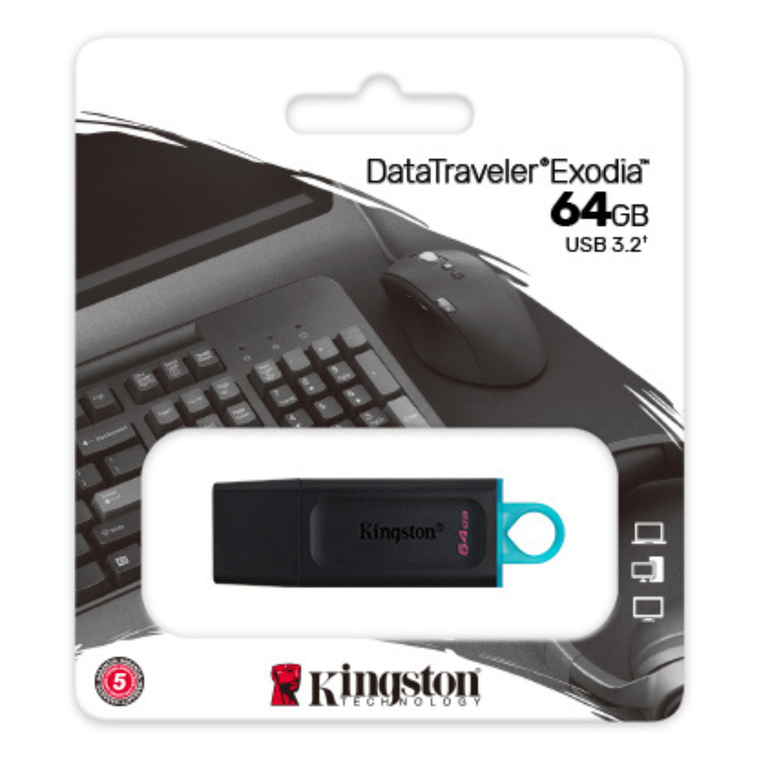 Kingston Clé USB 64GB 3.2 DataTraveler Exodia