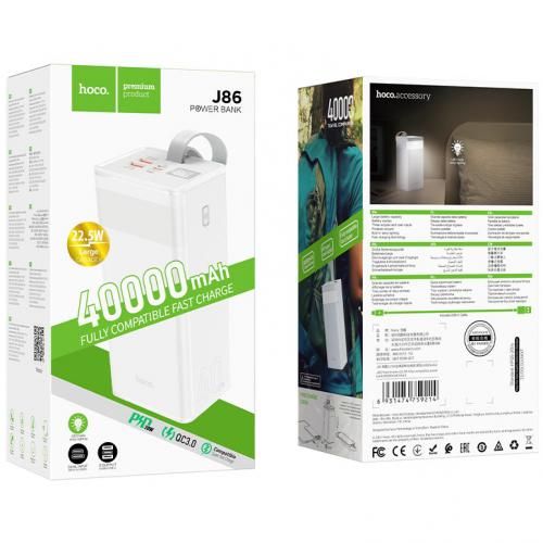 Hoco J86 Power Bank 40000 mAh avec Chargement super rapide 3.0 – 22.5W