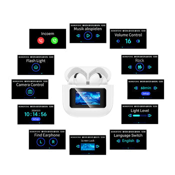 Écouteurs Sans Fil Borofone BW60 – Bluetooth 5.4 avec Écran Tactile LED Intégré