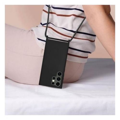 Coque Cordon Pour Samsung Galaxy S23 Ultra ,Cover Rigide Ultra Fin,Léger Avec Collier