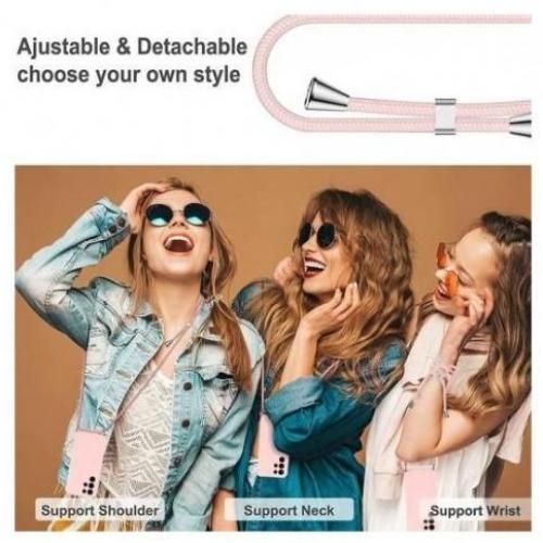 Coque Cordon Pour Samsung Galaxy S24,Cover Rigide Ultra Fin,Léger Avec Collier