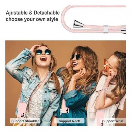 Coque Cordon pour Redmi Note 13 Pro Plus 5G Semi-rigide Lanière Tour du Cou 80cm