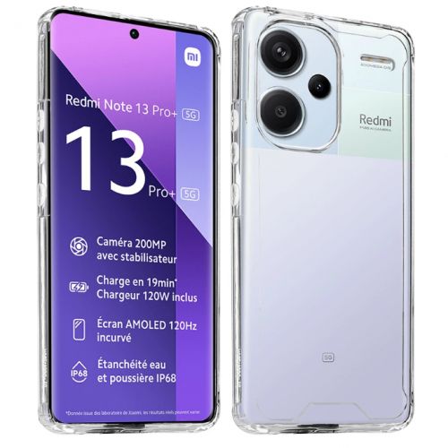 Coque Transparent Pour Xiaomi Redmi Note 13,13 Pro et 13 Pro Plus 5G durable protège votre téléphone de tout dommage