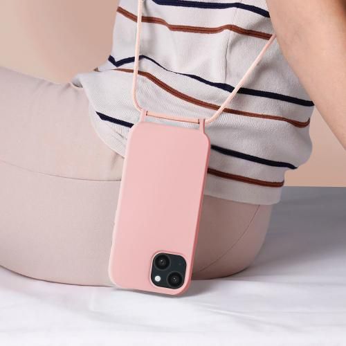 Coque Cordon Pour Apple iPhone 15 Plus Semi-rigide Lanière Tour du Cou 80cm