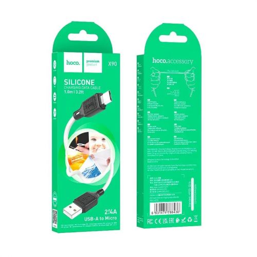 Câble de chargement Micro-USB Android 2.4A 1M