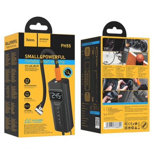 Hoco PH55 Mini Compresseur d’Air Intelligente 2.5Bar 12V