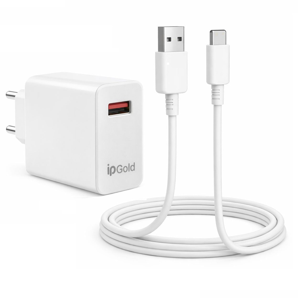 Chargeur Secteur Rapide 18W avec Câble USB-A vers Type-C