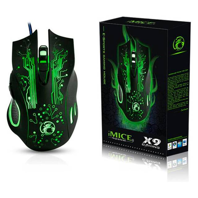 Souris Gaming iMICE X9 Souris filaire haute précision pour PC Gamer
