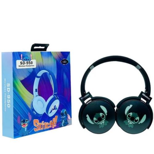 Disney Stitch Sans Fil Bluetooth Casque SD-950 Son Stéréo Écouteurs Enfants