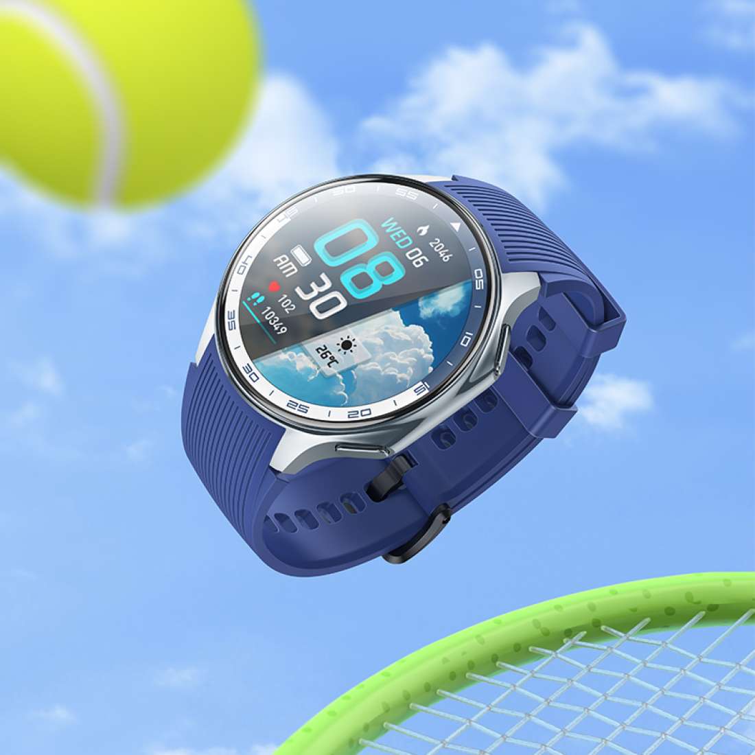 Montre Connectée Hoco Y24 – Écran AMOLED, Appels Bluetooth, Étanche IP67