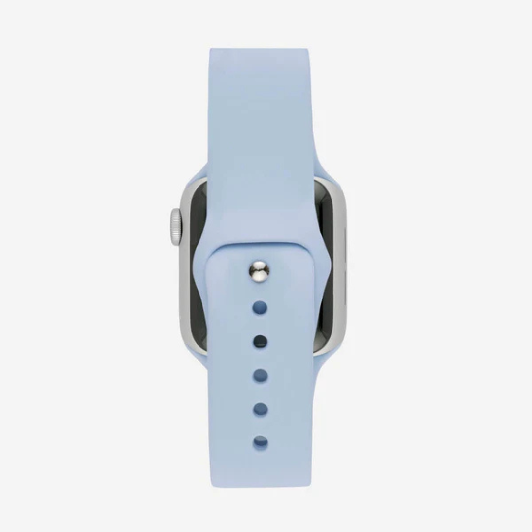 Bracelet en Silicone pour Apple Watch Series 3, SE Gen 2 – Compatible 38mm & 40mm Blue Cial