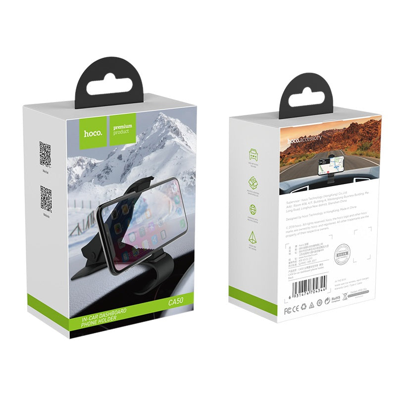 Support Voiture Hoco CA50 – Fixation Sécurisée et Pratique