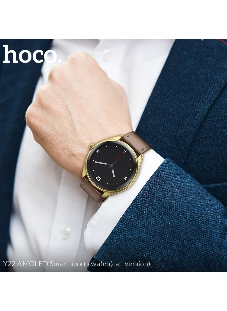 Montre Connectée Sportive Y22– Écran AMOLED, Appels Bluetooth, Autonomie Longue Durée