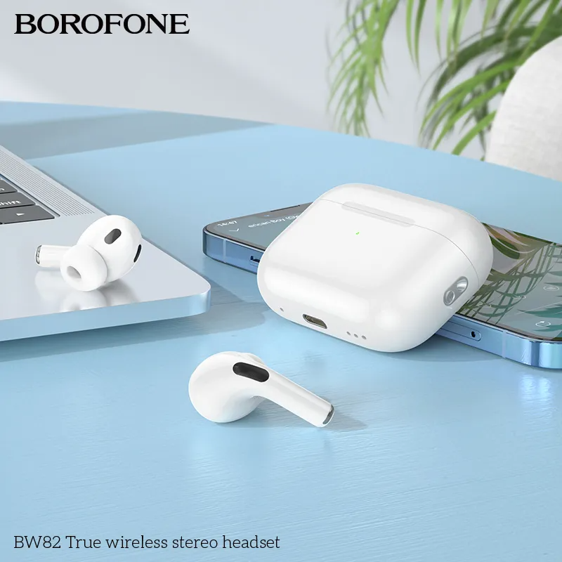 Écouteurs Sans Fil Borofone BW82 – Bluetooth 5.4, Microphone Intégré, Son Stéréo HD