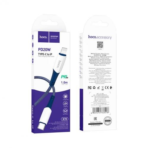 Câble de données à charge rapide Type-C vers Lightning PD10W 1M