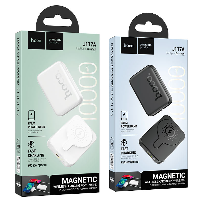 Mini Power Bank sans fil magnétique à chargement rapide de 10000mAh