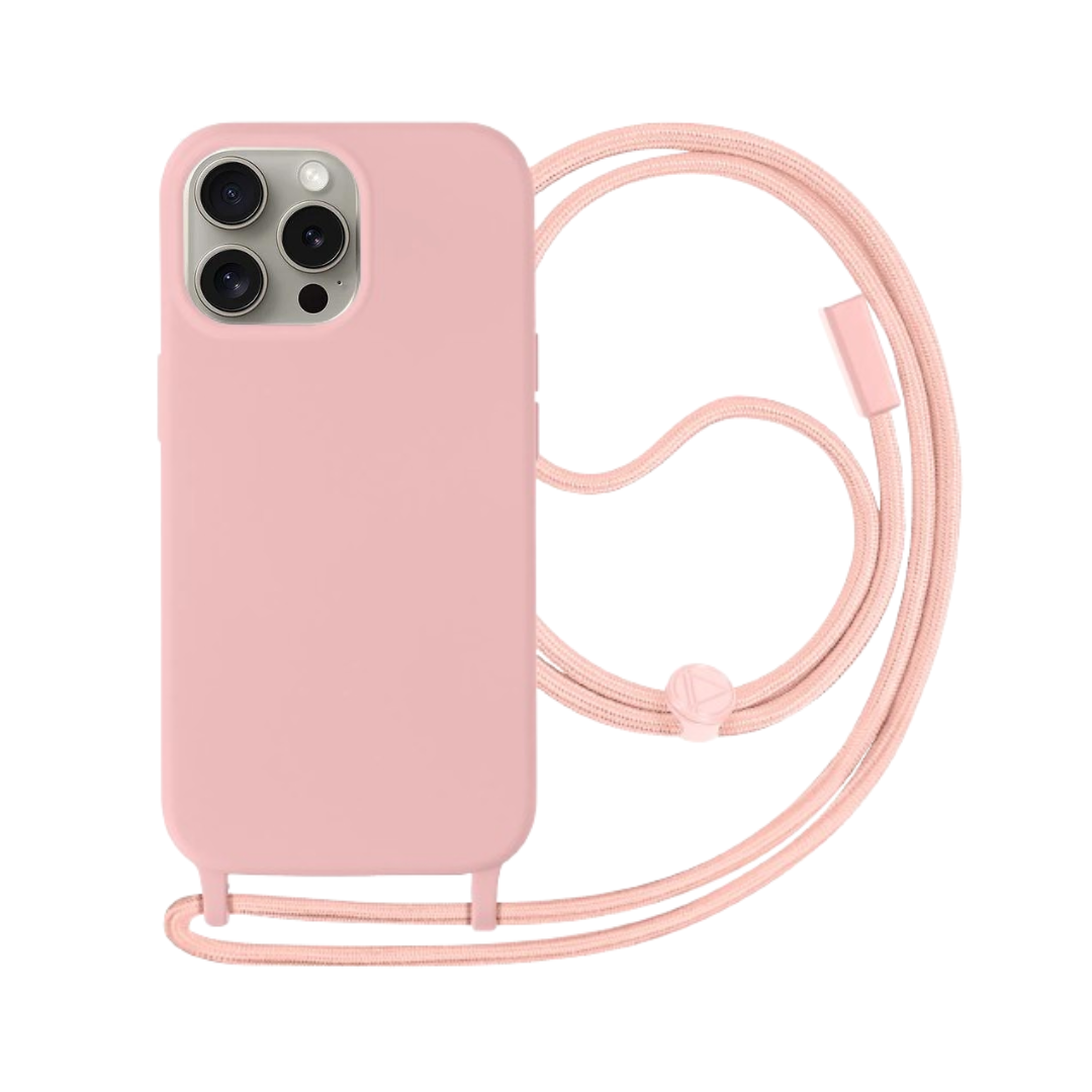 Coque Cordon Pour Apple iPhone 15 Pro Semi-rigide Lanière Tour du Cou 80cm