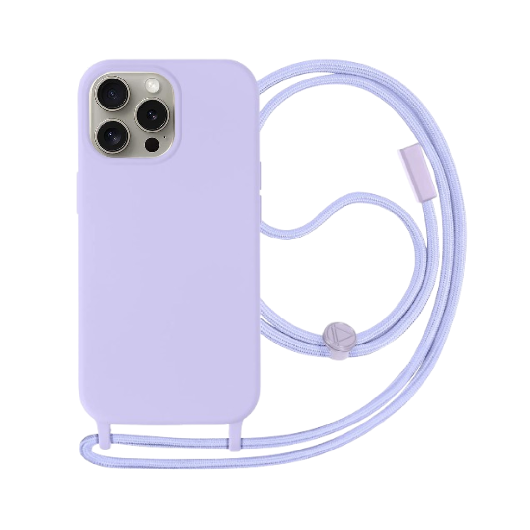 Coque Cordon Pour Apple iPhone 15 Pro Semi-rigide Lanière Tour du Cou 80cm
