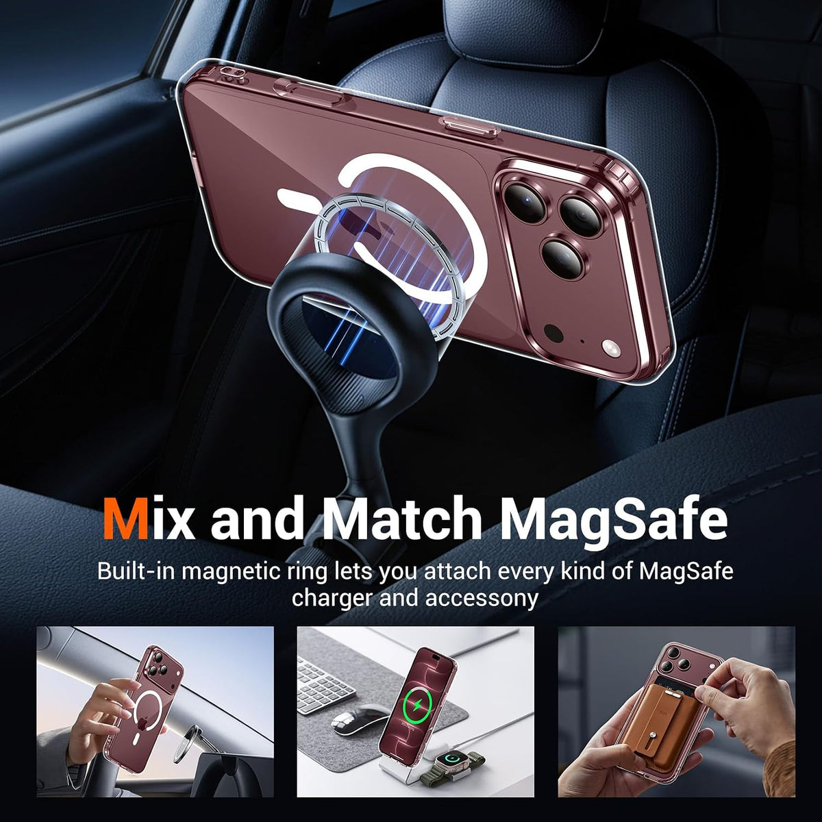 Coque Transparente MagSafe en Plexiglas pour iPhone 18 Pro Max