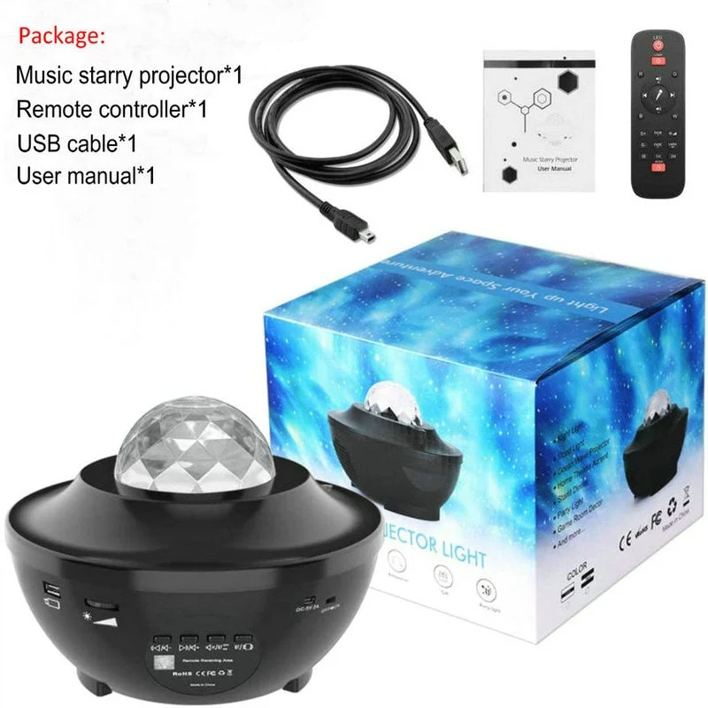 Projecteur LED Galaxy – Lumière d’Ambiance & Enceinte Bluetooth
