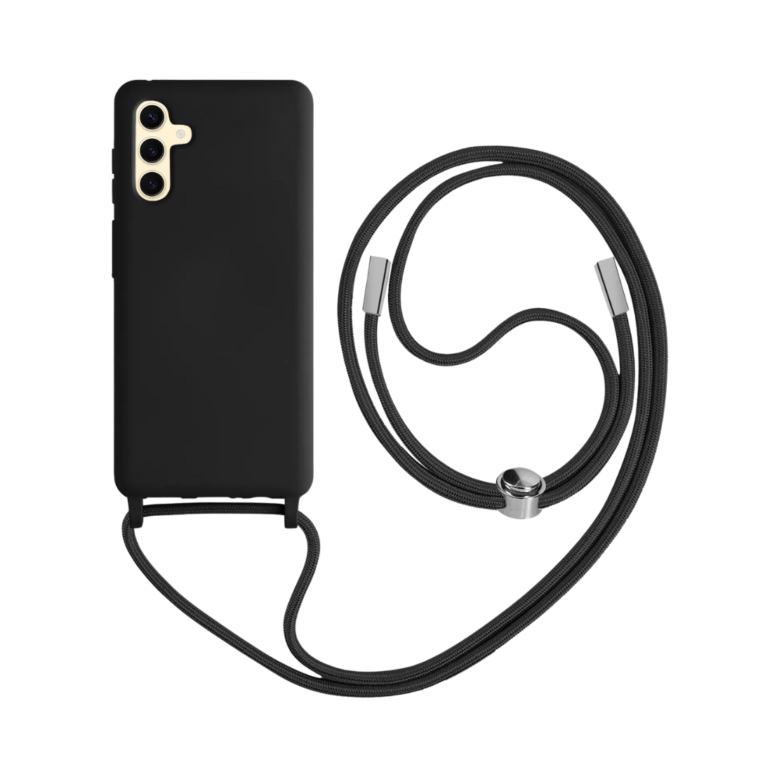 Coque Cordon Pour Samsung Galaxy A55 5G ,Cover Rigide Ultra Fin,Léger Avec Collier