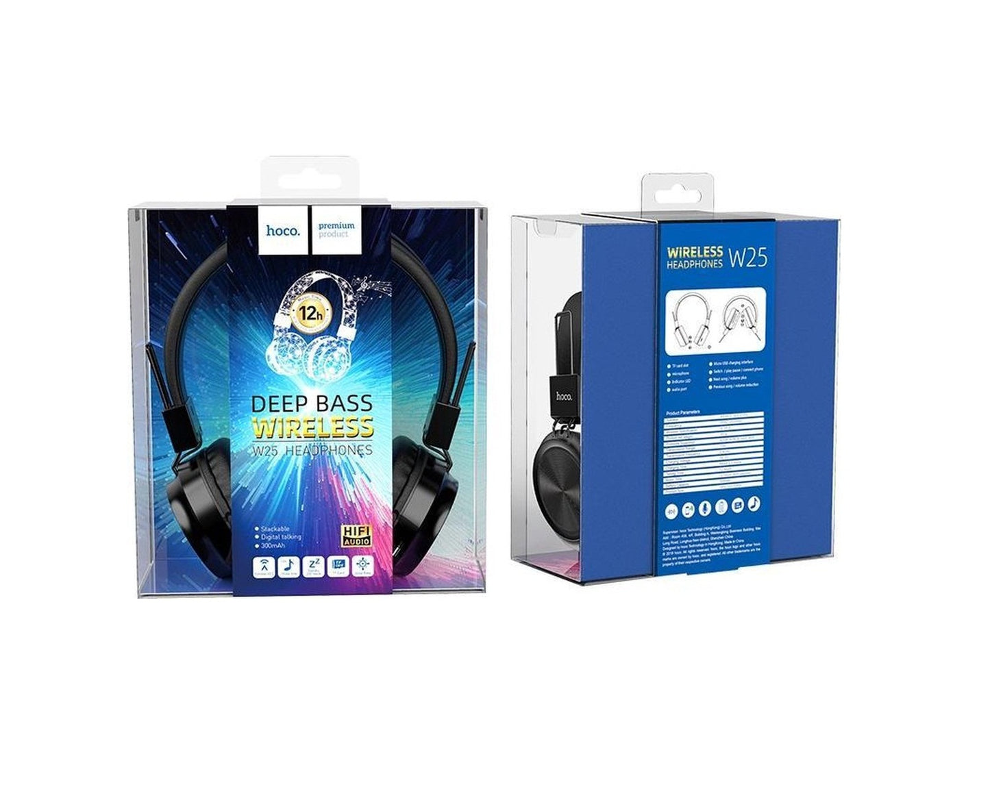 Casque sans fil V5.0 avec micro Batterie 300mAh pour 12 heures d'appels,carte TF, AUX