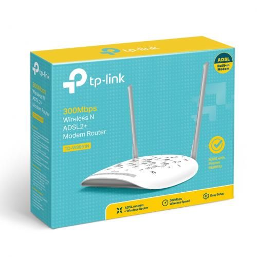 TP-LINK TD-W8961N Modem Routeur ADSL2+ WiFi N 300 Mbps