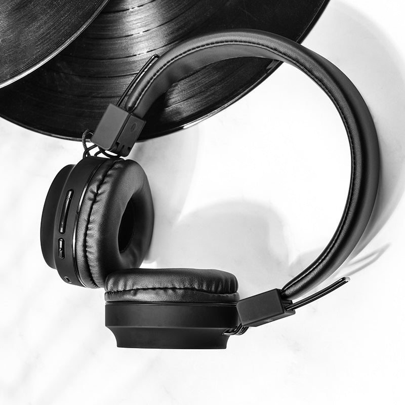 Casque sans fil V5.0 avec micro Batterie 300mAh pour 12 heures d'appels,carte TF, AUX
