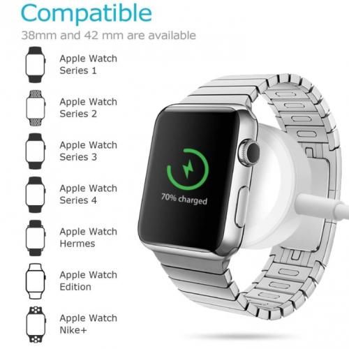 Chargeur magnétique sans fil pour Apple Watch Series 7,6,5,SE,4,3 Câble Type-C 1M