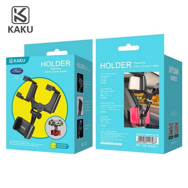 Support Rétroviseur Téléphone Rotation De 360 degrés