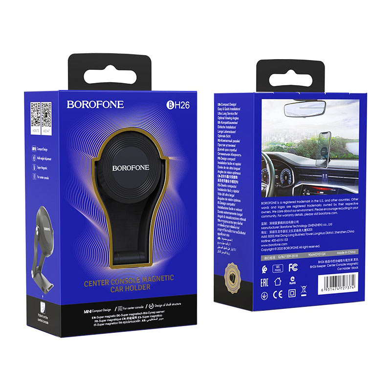 support de téléphone pour voiture magnétique pour console centrale