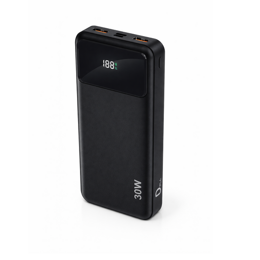 Power Bank 20000mAh avec charge rapide 30W Type-C Output noir