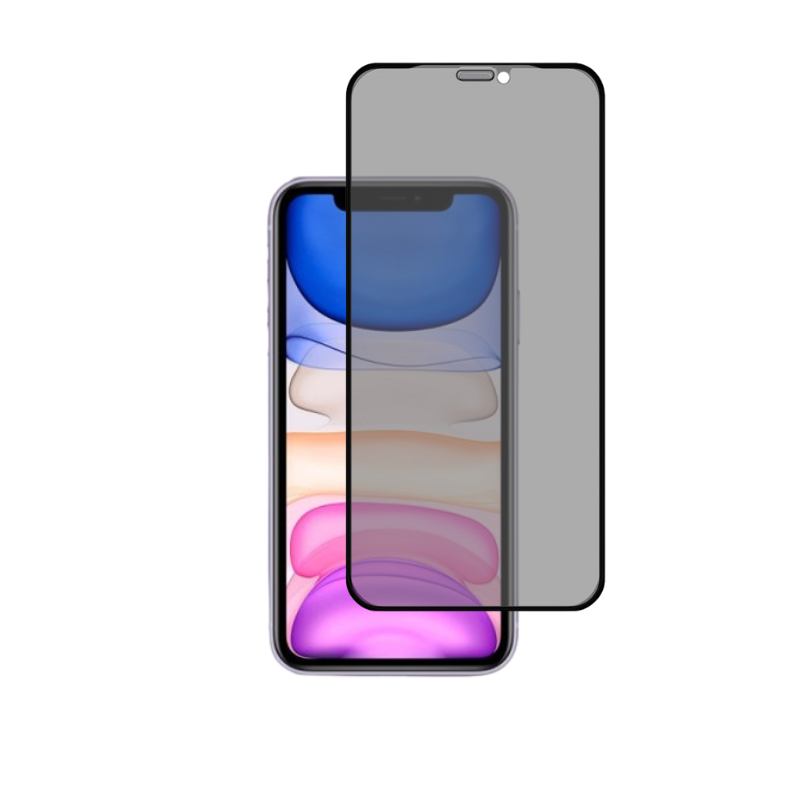 Protection d'Écran en Verre Trempé de Confidentialité pour iPhone 11/11 Pro/11 Pro Max - Anti-Reflet, Résistant aux Rayures et Chocs, Installation Simple