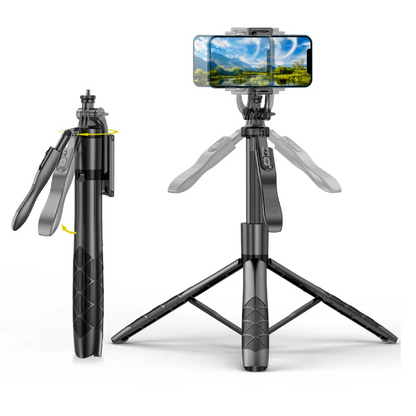 Selfie Sans Fil 3 en 1 avec Trépied et Télécommande Bluetooth–Rotation 360° pour Photos Pro