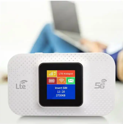 Routeur WiFi Portable 5G /4G LTE WiFi 300Mbps avec carte SIM ,Batterie 3000mAh