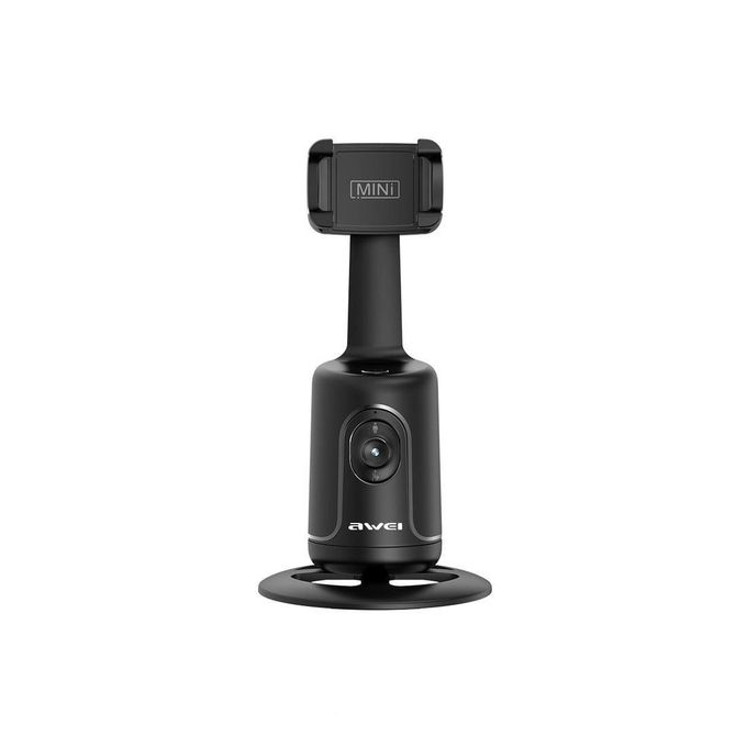 Awei X48 Support de téléphone intelligent avec suivi facial 360°, avec stabilisateur intelligent