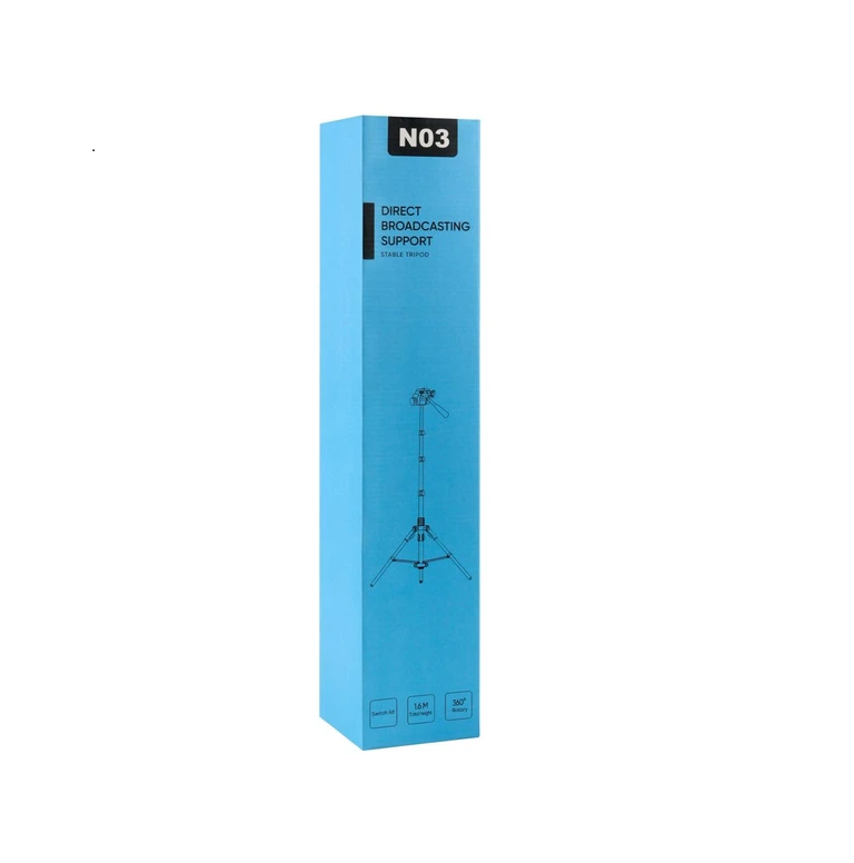 Trépied 190cm–Support professionnel pour caméra et photo (Noir)