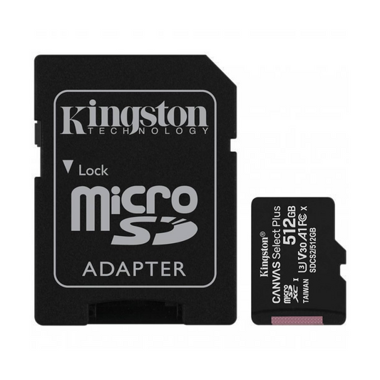 Kingston Carte microSD 512GB Canvas Select Plus SDCS2 - Classe 10