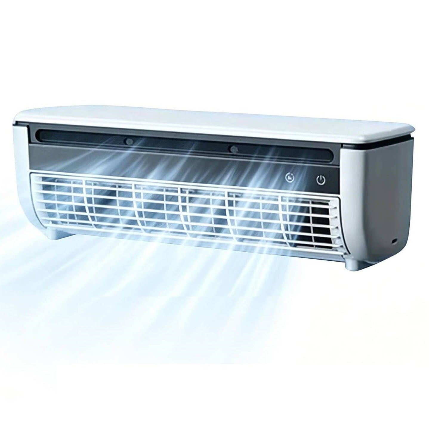 Climatiseur Portable  Utilisation Murale & Bureau,Refroidissement par Eau et Glace, Batterie 6000mAh avec Télécommande