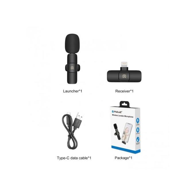 Microphone sans fil Lavalier Mini microphone pour iPhone iPad