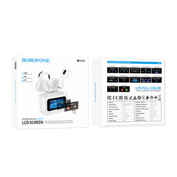 Écouteurs Sans Fil Borofone BW60 – Bluetooth 5.4 avec Écran Tactile LED Intégré