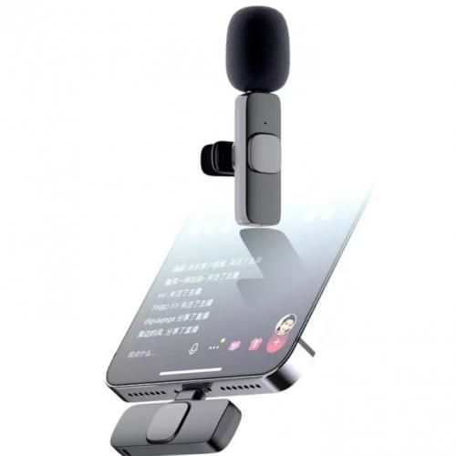 Microphones cravate sans fil Mini  2 en1 Pour iPhone Lightning / Android Type-C