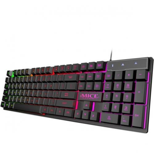 IMICE Clavier Gamer,Clavier mécanique rétroéclairé RGB, Pour PC Gamer