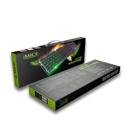 IMICE Clavier Gamer,Clavier mécanique rétroéclairé RGB, Pour PC Gamer