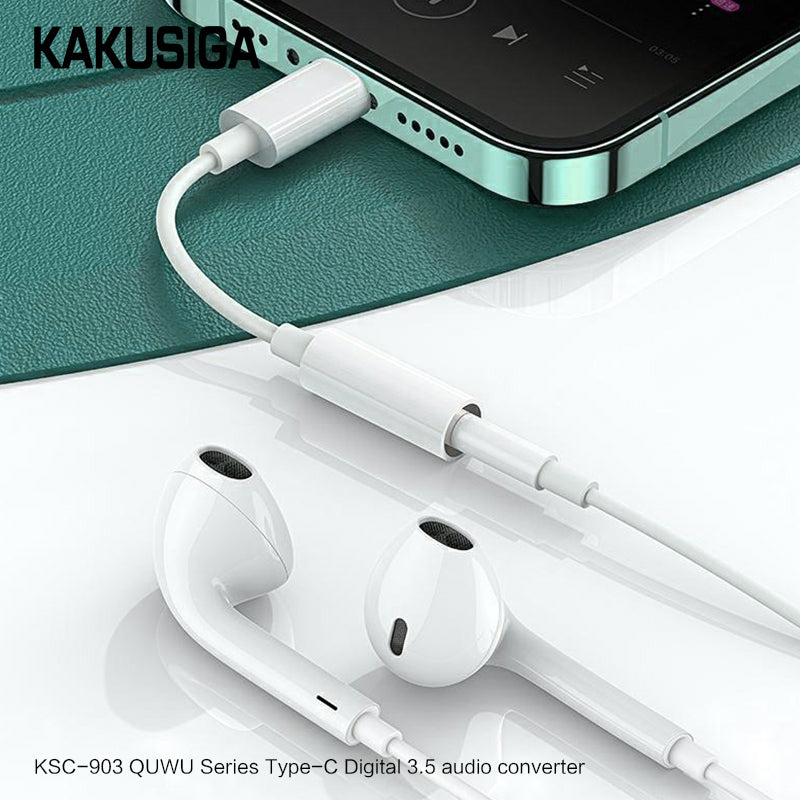 Adaptateur Audio USB-C vers Jack 3,5mm Kakusiga KSC-903