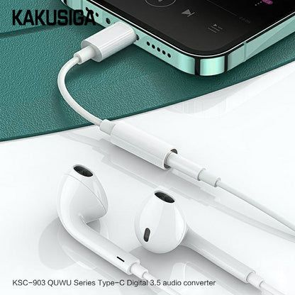 Adaptateur Audio USB-C vers Jack 3,5mm Kakusiga KSC-903