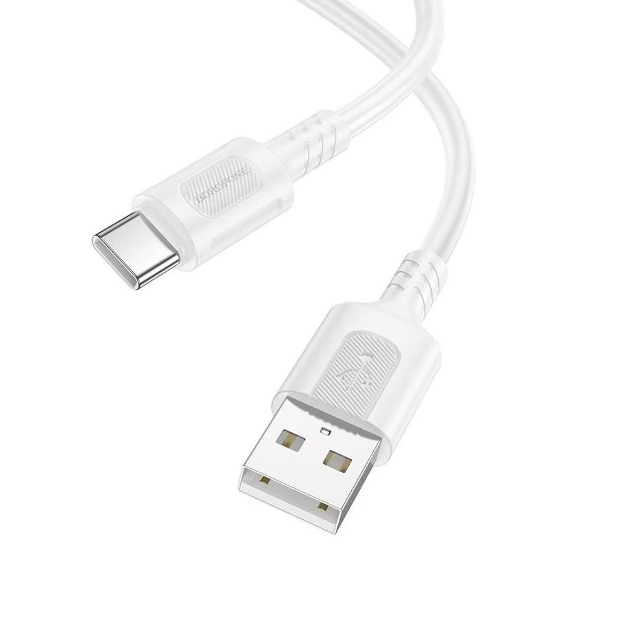 Câble de données et de chargement USB-A vers USB-C, 3.0A 1m, blanc